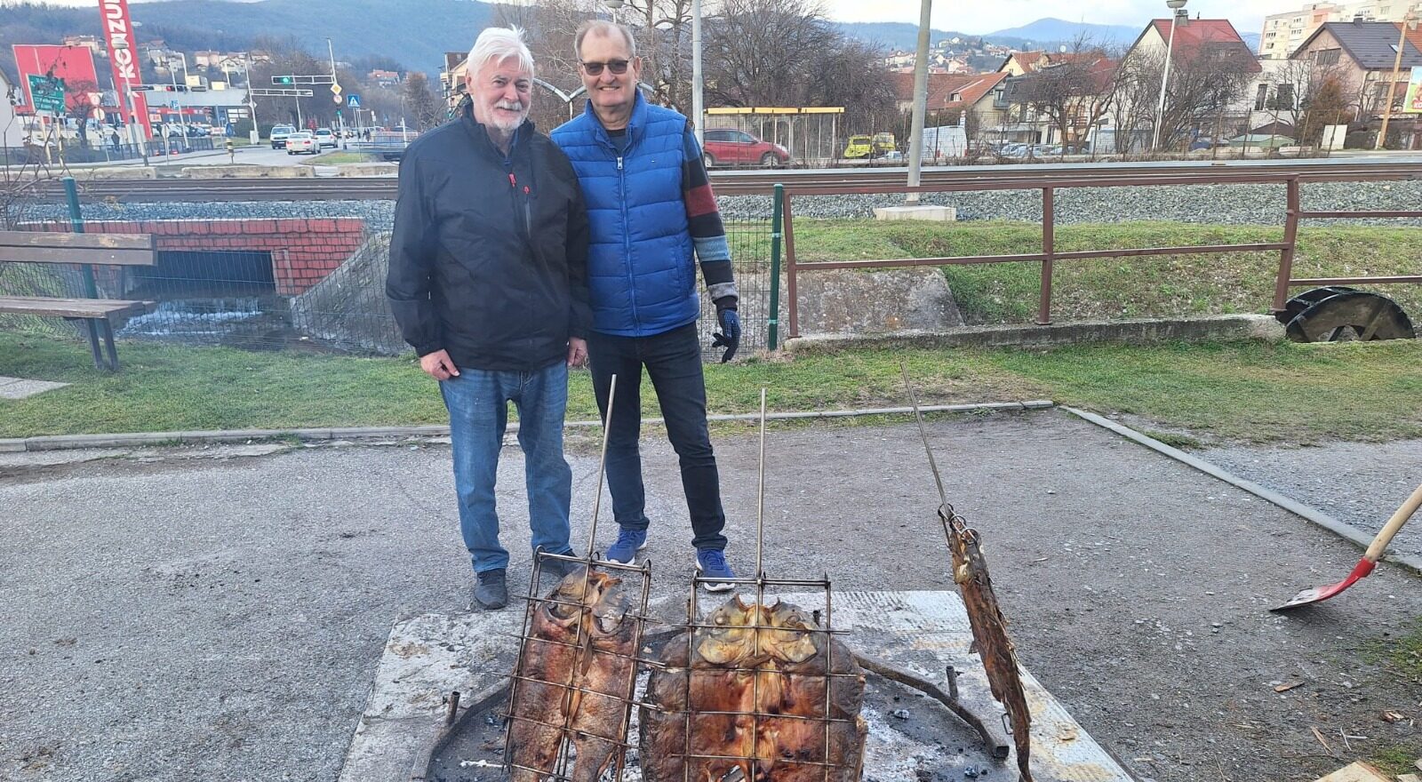 Dinamovac Ernest Major i Slavko Hala