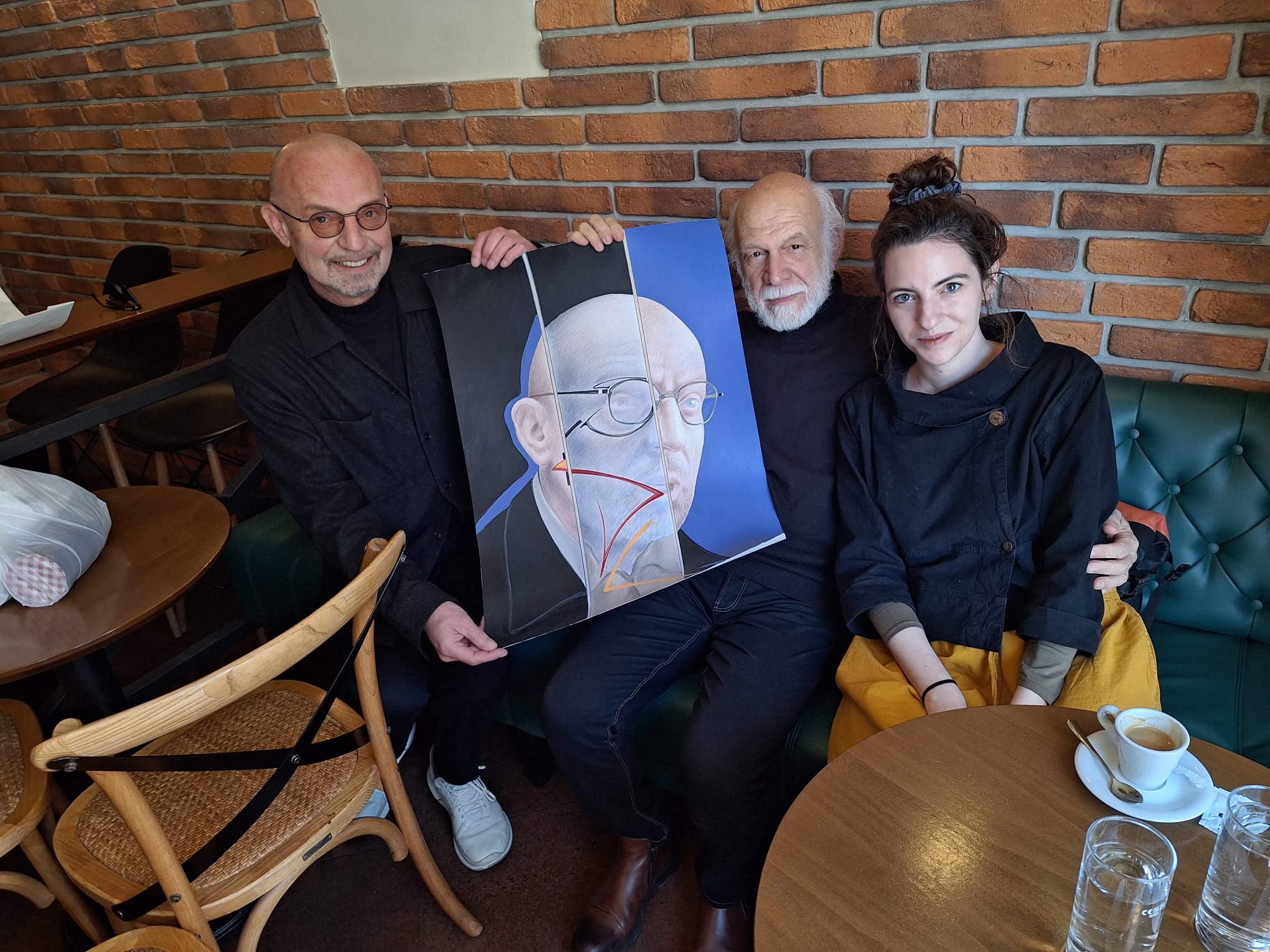 Dimitrije Popović s Goranom Grgićem i njegovom kčerkom Katarinom Krešić